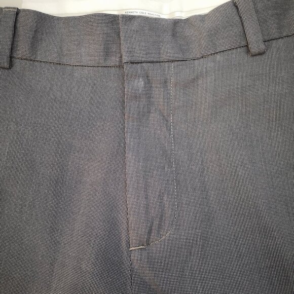 NWT Reaction Kenneth Cole Men's Size 34/30 Straight Legs Grey Flat Front Pants - Picture 10 of 13